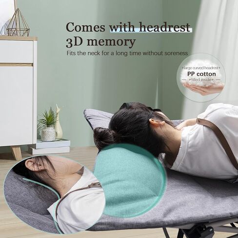 KAKO Camping Cots for Adults, Folding Camping Cot, Portable Cots for Adults, Camping Beds for Adults Heavy Duty 600 Lbs(Max Load) Folding Camp Cot with Carry Bag in Kuwait