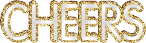 Cheers Standing Mirror - 4 1/2" x 15 1/2" | Gold | 1 Pc. in Saudi Arabia
