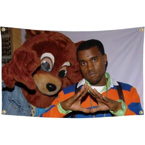 The Kanye Flag 3x5 Feet Banner Funny Flags for room Cool Tapestry Man Cave Wall Decor with Brass Grommets for College Dorm Room in Kuwait