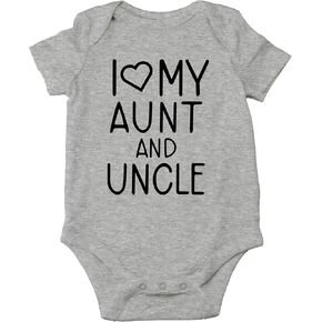 CBTwear I Love My Aunt and Uncle - Gifts for Nieces and Nephews - Cute Infant One-Piece Baby Bodysuit in Kuwait