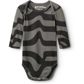 NUNUNU Long-Sleeve Bodysuit Onesie, Baby Girls and Boys, 100% Cotton, Unisex, Newborn To 24 Months