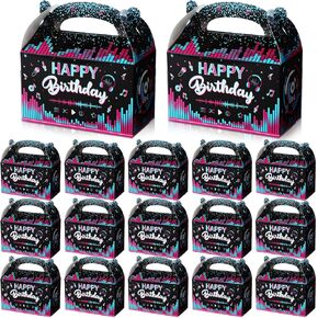 24 Pcs Music Birthday Party Decorations Music Candy Boxes Birthday Treat Boxes Music Party Favors Music Themed Birthday Party Goodie Boxes Cardboard Gift Boxes for Birthday Social Media Music Party in Kuwait
