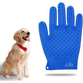 Ｗindhunt Pet Grooming Glove,Cat Bathing Supplies,Dog Brush for Shedding,Silicone Dog Hair Remover,1 Pack in Kuwait