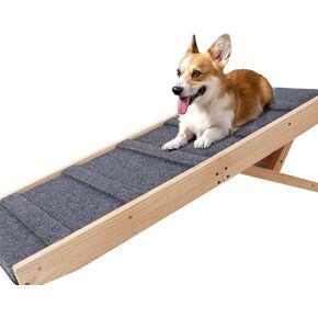 PMIXO Foldable Pet Ramps for Medium and Small Dogs - Bed & Car Dog Stairs and Dog Ramps with Easy Clean and Paw Friendly Surface in Kuwait