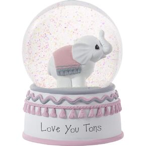 Precious Moments Love You Tons Elephant Musical Snow Globe, One Size, Blue in Kuwait