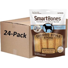 SmartBones Churro-Style Sticks 14 Count, Made with Real Chicken, Rawhide-Free Chews for Dogs in Kuwait