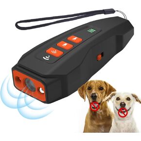 Voraiya® Dog Bark Deterrent Devices, Ultrasonic Anti Bark Device for Dogs, Best Rechargeable 3 in 1 Dog Training & Behavior Aids, Safe for Human & Dogs, Portable Dog Whistle Safe for Indoor Outdoor in Kuwait