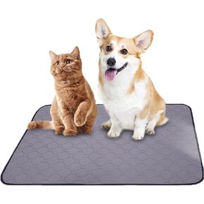 2 Pack 24"x18" Washable Pee Pads for Dogs | Dog Pads Washable Waterproof| Dog Leak Proof Mat| Reusable Pet Training Pads | Non-Slip Pet Puppy Pads for Floor, Sofa, Potty, Car in Kuwait