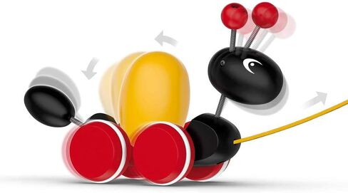 Brio Infant &Toddler 30367 - Pull Along Ant Wood Toy with Moving Egg for Kids Ages 1 and Up in Saudi Arabia