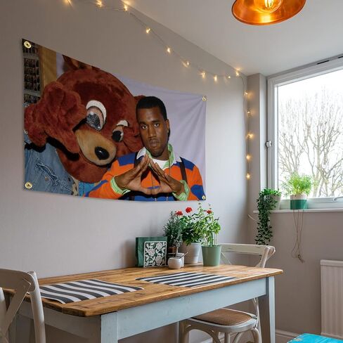 راية علم كاني 3 × 5 قدم، اعلام مضحكة للغرفة، بساط حائط رائع على شكل كهف رجل مع حلقات نحاسية لغرفة السكن الجامعي in Kuwait