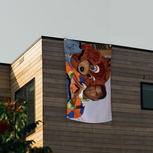 راية علم كاني 3 × 5 قدم، اعلام مضحكة للغرفة، بساط حائط رائع على شكل كهف رجل مع حلقات نحاسية لغرفة السكن الجامعي in Kuwait