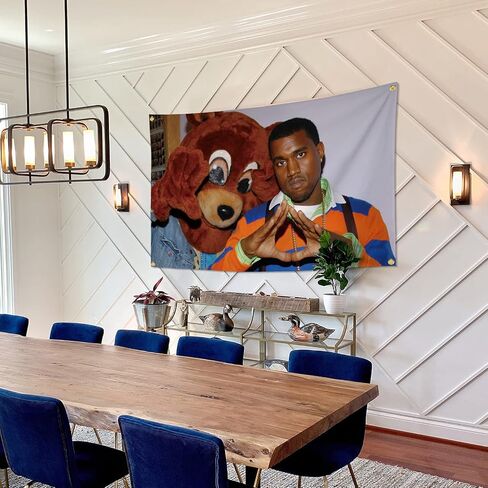 راية علم كاني 3 × 5 قدم، اعلام مضحكة للغرفة، بساط حائط رائع على شكل كهف رجل مع حلقات نحاسية لغرفة السكن الجامعي in Kuwait