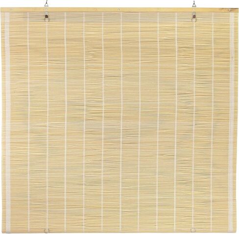 غطاء نافذة لاسلكي من ORIENTAL Furniture Matchstick - طبيعي 48 بوصة عرض in Saudi Arabia