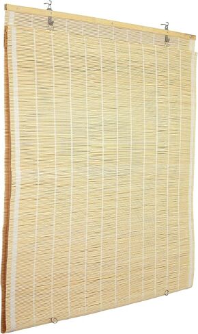غطاء نافذة لاسلكي من ORIENTAL Furniture Matchstick - طبيعي 48 بوصة عرض in Saudi Arabia