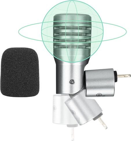 BOYA External Microphone for iPhone iPad iPod iOS, Portable Omnidirectional Mini Plug Play Lightning Microphone for Podcast Vlog YouTube TikTok Video Recording in Saudi Arabia