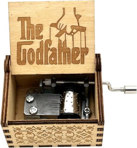 Pursuestar Over The Rainbow Wood Music Box، كرنك اليد محفورة خمر صندوق موسيقي خشبي هدية لعيد ميلاد عيد الحب الزفاف عيد الميلاد السنة الجديدة in Kuwait