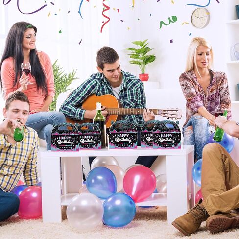 24 Pcs Music Birthday Party Decorations Music Candy Boxes Birthday Treat Boxes Music Party Favors Music Themed Birthday Party Goodie Boxes Cardboard Gift Boxes for Birthday Social Media Music Party in Kuwait