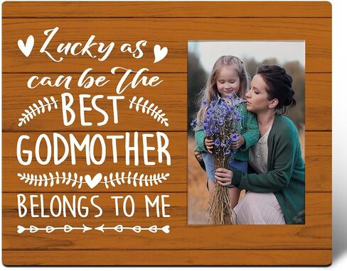 Godmother Picture Frame Gifts, Best Godmother Belongs to Me, Mother's Day Gifts for Godmother, Birthday Christmas Thanksgiving Gift for Godmother, Godmother Gifts from Godchild Baby Goddaughter Godson in Saudi Arabia