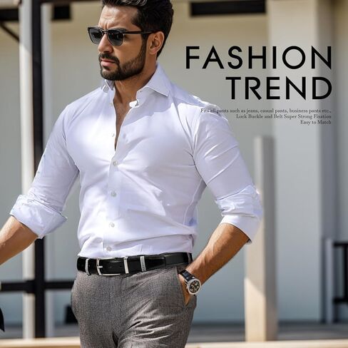 حزام فستان رجالي من BELTROAD أحزمة جلدية للرجال جينز عمل كاجوال للجولف للرجال حزام جلد كلاسيكي هدايا عيد الميلاد in Kuwait