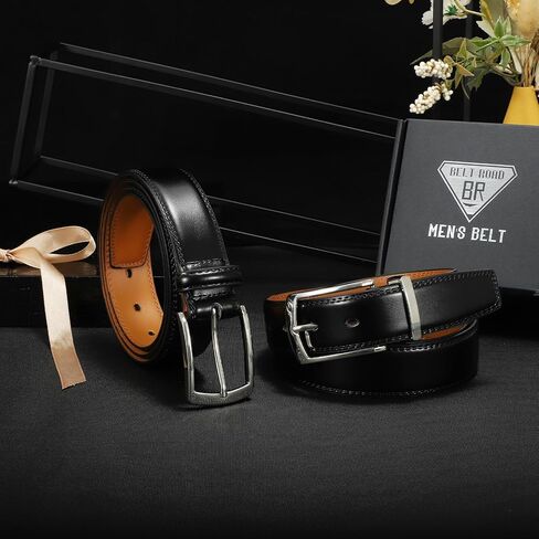 حزام فستان رجالي من BELTROAD أحزمة جلدية للرجال جينز عمل كاجوال للجولف للرجال حزام جلد كلاسيكي هدايا عيد الميلاد in Kuwait