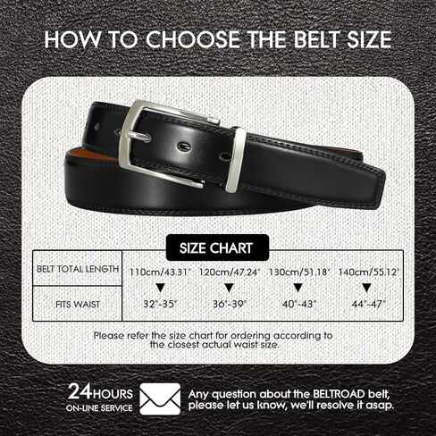 حزام فستان رجالي من BELTROAD أحزمة جلدية للرجال جينز عمل كاجوال للجولف للرجال حزام جلد كلاسيكي هدايا عيد الميلاد in Kuwait