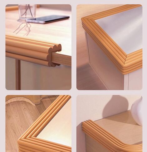 Multifunctional Furniture Edge Wall Corner Guard (Rice White (6.5ft x 2)) | high density NBR bumper, easy cut in Saudi Arabia