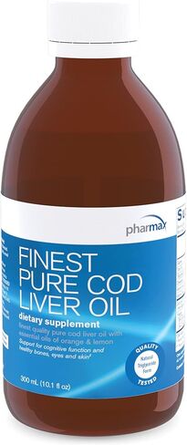 فارماكس أجود زيت كبد سمك القد النقي | العظام والجلد والرؤية والدعم القلبي الوعائي والمعرفي | 10.1 فلوريدا. أوقية. in Kuwait