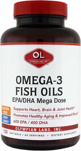 Olympian Labs Mega Omega 3 Fish Oils, 60 sevings,3148 in Saudi Arabia