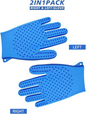 Ｗindhunt Pet Grooming Glove,Cat Bathing Supplies,Dog Brush for Shedding,Silicone Dog Hair Remover,1 Pack in Kuwait