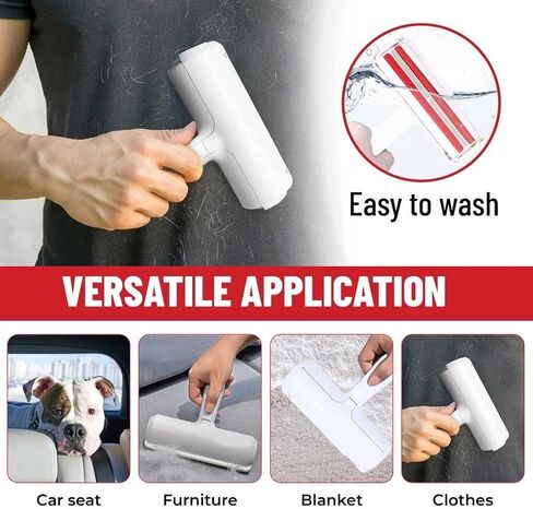 FAREEHA Pet Hair Remover - Reusable Hair Remover for Cats and Dogs for Furniture, Sofas, Carpets, Car Seats or Bedding - Multiple Portable Lint Roller in Saudi Arabia