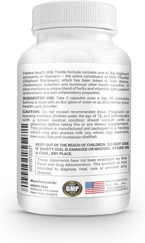 Liver Cleanse Detox & Repair Silymarin Milk Thistle Extract 1000mg High Potency Liver Focus Supplement for Weight Loss with 22 Ingredients - Natural Detoxifier & Regenerator Liver Support & Rescue in Saudi Arabia