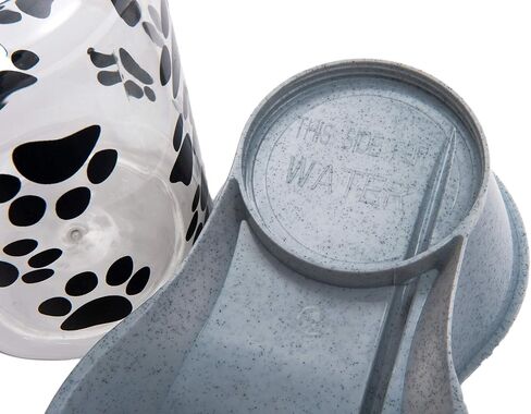 Lixit Reversable Water or Dry Food Feeders for Cats and Dogs (Small, Granite) in Kuwait