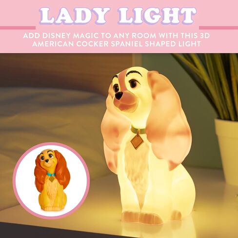 Paladone Lady and The Tramp Light | Disney Home Décor | Officially Licensed Merchandise in Saudi Arabia