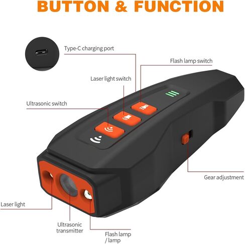 Voraiya® Dog Bark Deterrent Devices, Ultrasonic Anti Bark Device for Dogs, Best Rechargeable 3 in 1 Dog Training & Behavior Aids, Safe for Human & Dogs, Portable Dog Whistle Safe for Indoor Outdoor in Kuwait