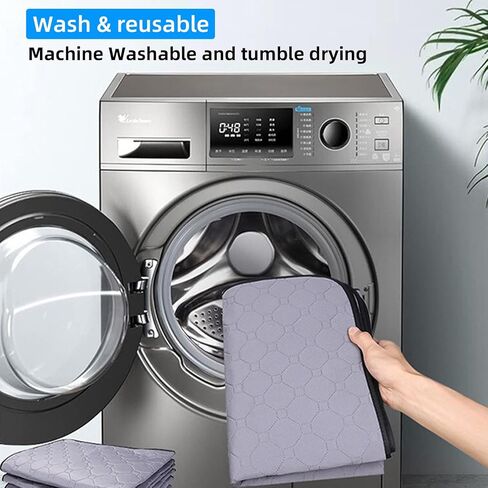 2 Pack 24"x18" Washable Pee Pads for Dogs | Dog Pads Washable Waterproof| Dog Leak Proof Mat| Reusable Pet Training Pads | Non-Slip Pet Puppy Pads for Floor, Sofa, Potty, Car in Kuwait