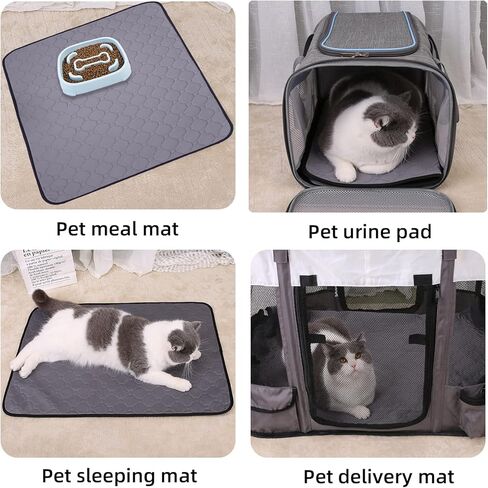 2 Pack 24"x18" Washable Pee Pads for Dogs | Dog Pads Washable Waterproof| Dog Leak Proof Mat| Reusable Pet Training Pads | Non-Slip Pet Puppy Pads for Floor, Sofa, Potty, Car in Kuwait