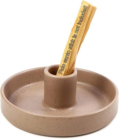 Palo Santo Holder, Ceramic Incense Burner for Palo Santo Wood or Scented Incense Stick, Brown in Saudi Arabia