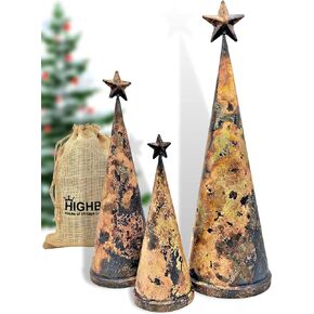 HIGHBIX Set of 3 Giant Harmony Table Top Hanging Bells Huge Vintage Handmade Country Rustic Lucky Christmas Hanging XL Bells (Table Top) in Kuwait
