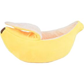 TITA-DONG Cute Banana Cat Bed House,Warm Soft Punny Dogs Sofa Sleeping Playing Resting Banana Bed,Lovely Pet Supplies for Cats Small Dog Rabbit in Saudi Arabia