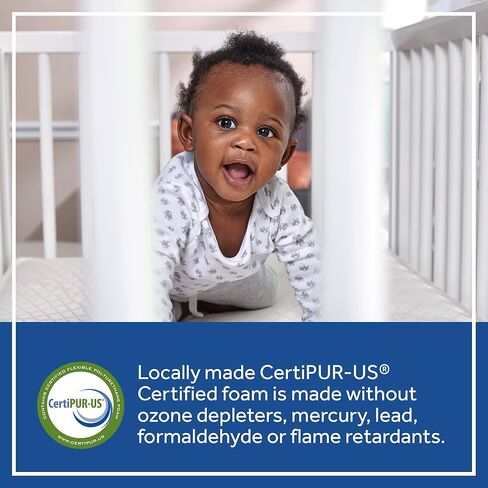 مرتبة سرير أطفال من سيلي فول الصويا مضادة للبكتيريا بمرحلتين، مقاومة للماء، مرتبة قياسية للأطفال الصغار والرضع وحماية من البقع، وسادة مرتبة مقاومة للماء in Kuwait