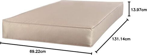 سيلي مرتبة سرير اطفال من بيبي ناتشوراليس بمرحلتين مزدوجة الصلابة ومقاومة للماء بتصميم ملفوف هجين وفوم، 52 انش × 27.5 انش in Kuwait