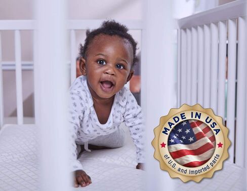 سيلي مرتبة سرير اطفال من بيبي ناتشوراليس بمرحلتين مزدوجة الصلابة ومقاومة للماء بتصميم ملفوف هجين وفوم، 52 انش × 27.5 انش in Kuwait