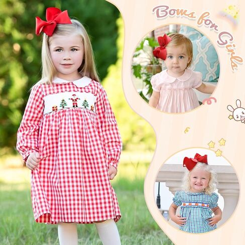 2PCS 6inch Hair Bows Clips, Oaoleer Purple Layered Grosgrain Ribbon Bows Hair Alligator Clips Hair Barrettes Hair Accessories for Baby Girls Infants Toddlers Kids Teens Children (6inch-Type A, Purple) in Kuwait