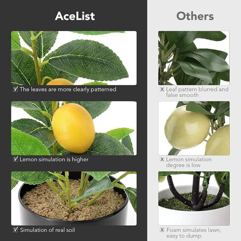 AceList Small Artificial Orange Tree for Oranges Decor, 14.17 Inch Realistic Fake Tree with White Pot, Enhance Your Home Décor in The Kitchen, Living Room, or on The Table in Saudi Arabia