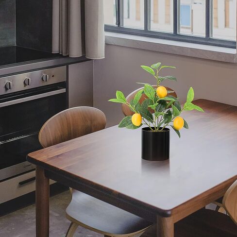 AceList Small Artificial Orange Tree for Oranges Decor, 14.17 Inch Realistic Fake Tree with White Pot, Enhance Your Home Décor in The Kitchen, Living Room, or on The Table in Saudi Arabia