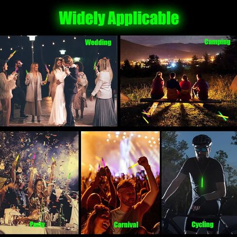 25 قطعة من أعواد التوهج بألوان النيون للأطفال، 6 بوصات كبيرة جدًا من العصي المتوهجة الساطعة مع خطاف وثقب، تتوهج في حزم الحفلات المظلمة للتخييم، معدات البقاء على قيد الحياة، انقطاع التيار الكهربائي، هدايا الحفلات in Kuwait