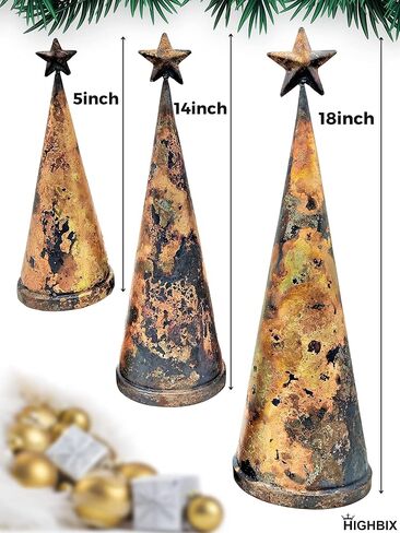 HIGHBIX Set of 3 Giant Harmony Table Top Hanging Bells Huge Vintage Handmade Country Rustic Lucky Christmas Hanging XL Bells (Table Top) in Kuwait