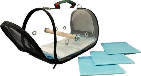 حامل طيور من بيردز لوف أخضر شفاف، مقاس صغير in Kuwait