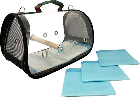 حامل طيور من بيردز لوف أخضر شفاف، مقاس صغير in Kuwait