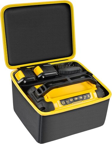 حقيبة تانمكين متوافقة مع مكبر الصوت ديوالت 20 فولت ماكس DCR010، حقيبة تخزين منظم حمل لأدوات ديوالت، حزمة البطارية والشاحن (صندوق فقط) in Kuwait